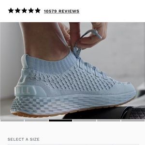 No Bull Ice blue knit runners